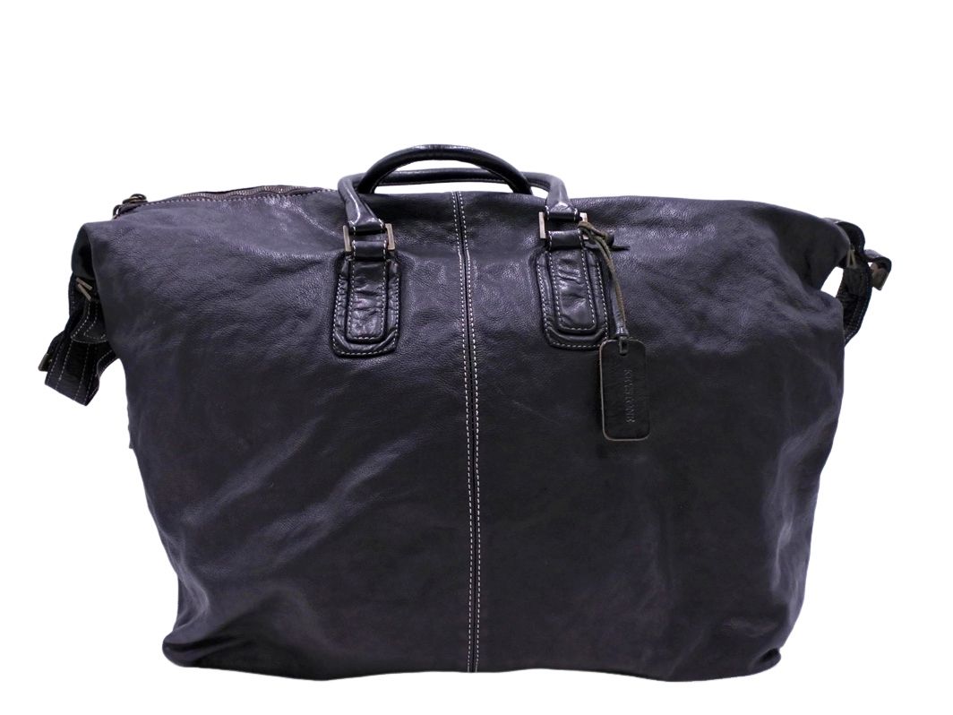 sissi rossi シシロッシ レザー ショルダー 付き ボストン バッグ 黒