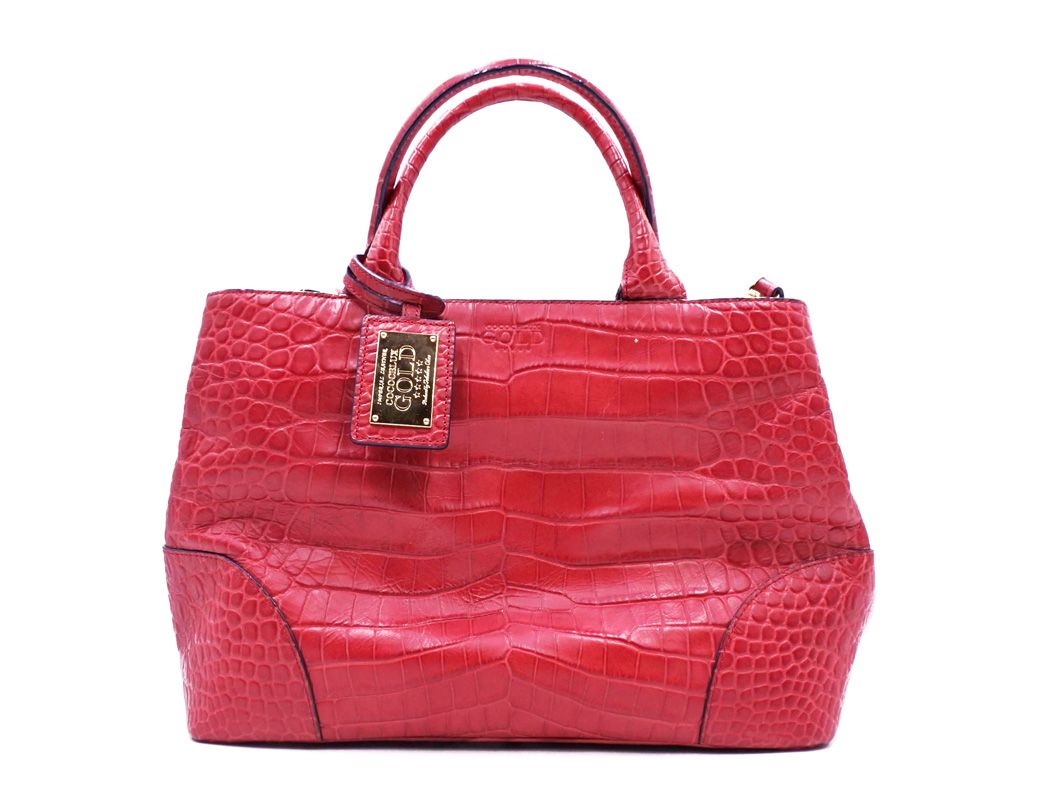 COCOCELUX GOLD ココセリュックスゴールド クロコ 型押し レザー