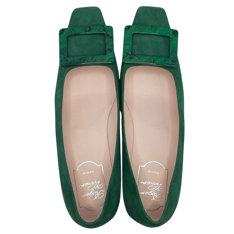未使用✨ロジェヴィヴィエ スエード パンプス ハイヒール グリーン系 23.5位 ロジェヴィヴィエ36グリーン ロジェ ヴィヴィエ ベル ヴィヴィエ