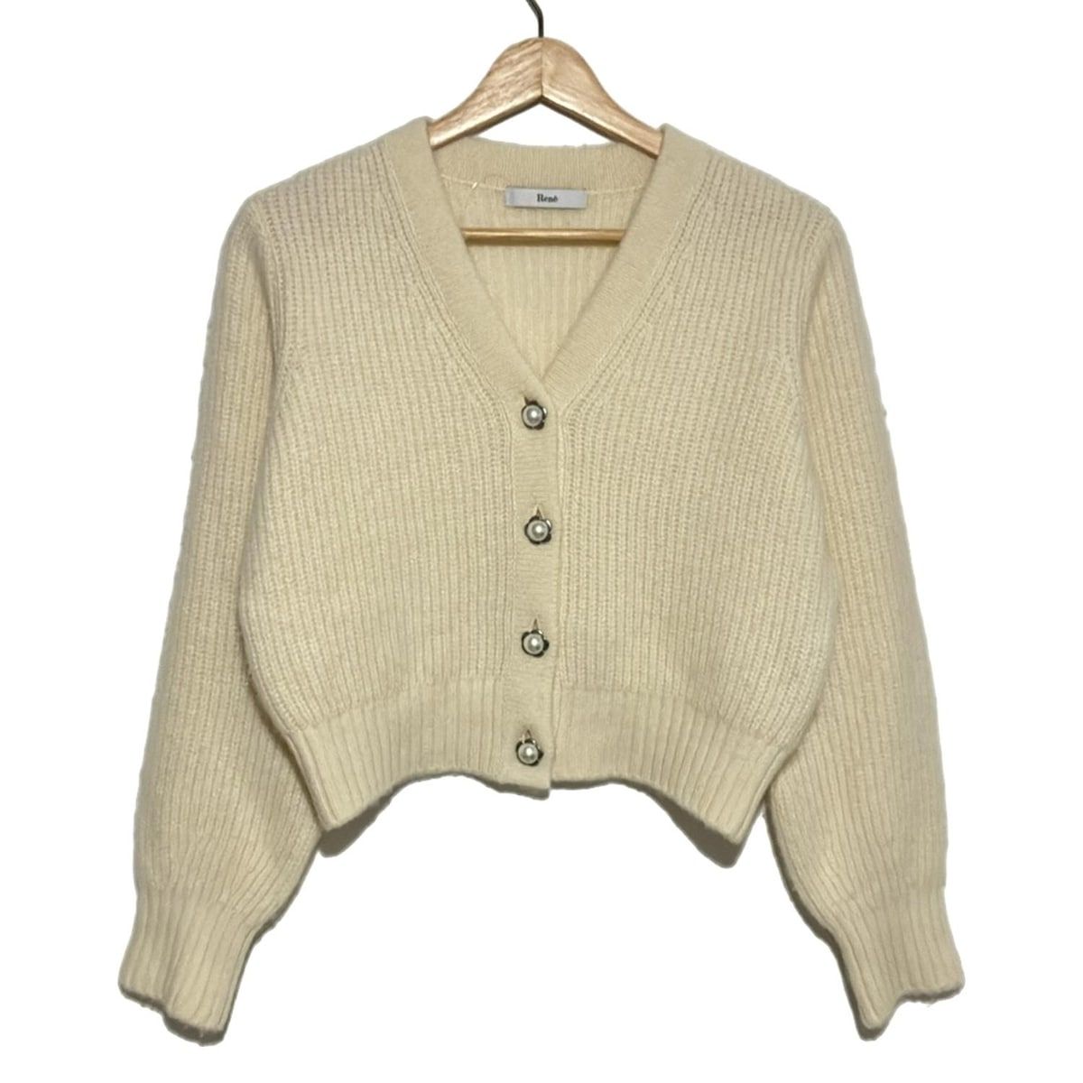 Rene(ルネ) カーディガン サイズ36 S レディース - アイボリー 長袖
