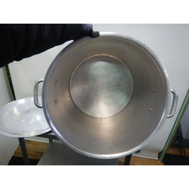  底少しふくらみ アルミ 寸胴鍋 51 cm 外寸Wφ545 H 517ｍm 厚5 mm 10.95 kg 100 L ラーメン スープ 510 取っ手7.5 その他 調理器具