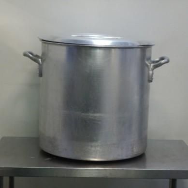 4 底ふくらみ ふたズレ EBM アルミ 寸胴鍋 48 cm 外寸Wφ503 H 490ｍm 厚4 mm 10 02 kg 86 L ラーメン スープ 取っ手80 内寸