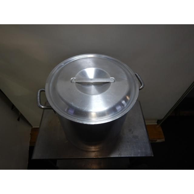3 底ふくらみ 底きず アルミ 寸胴鍋 48 cm 外寸Wφ506 H 496ｍm 厚4 mm 9.89 kg 86 L ラーメン スープ 取っ手74 内寸
