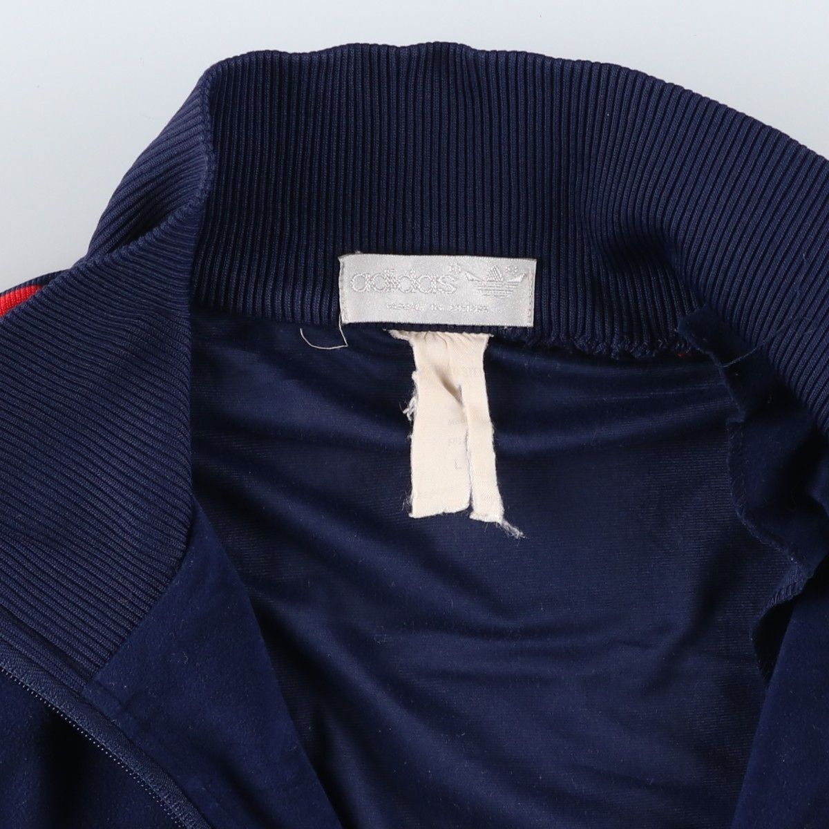 古着 80年代 アディダス adidas トレフォイルロゴ ベロアジャージ