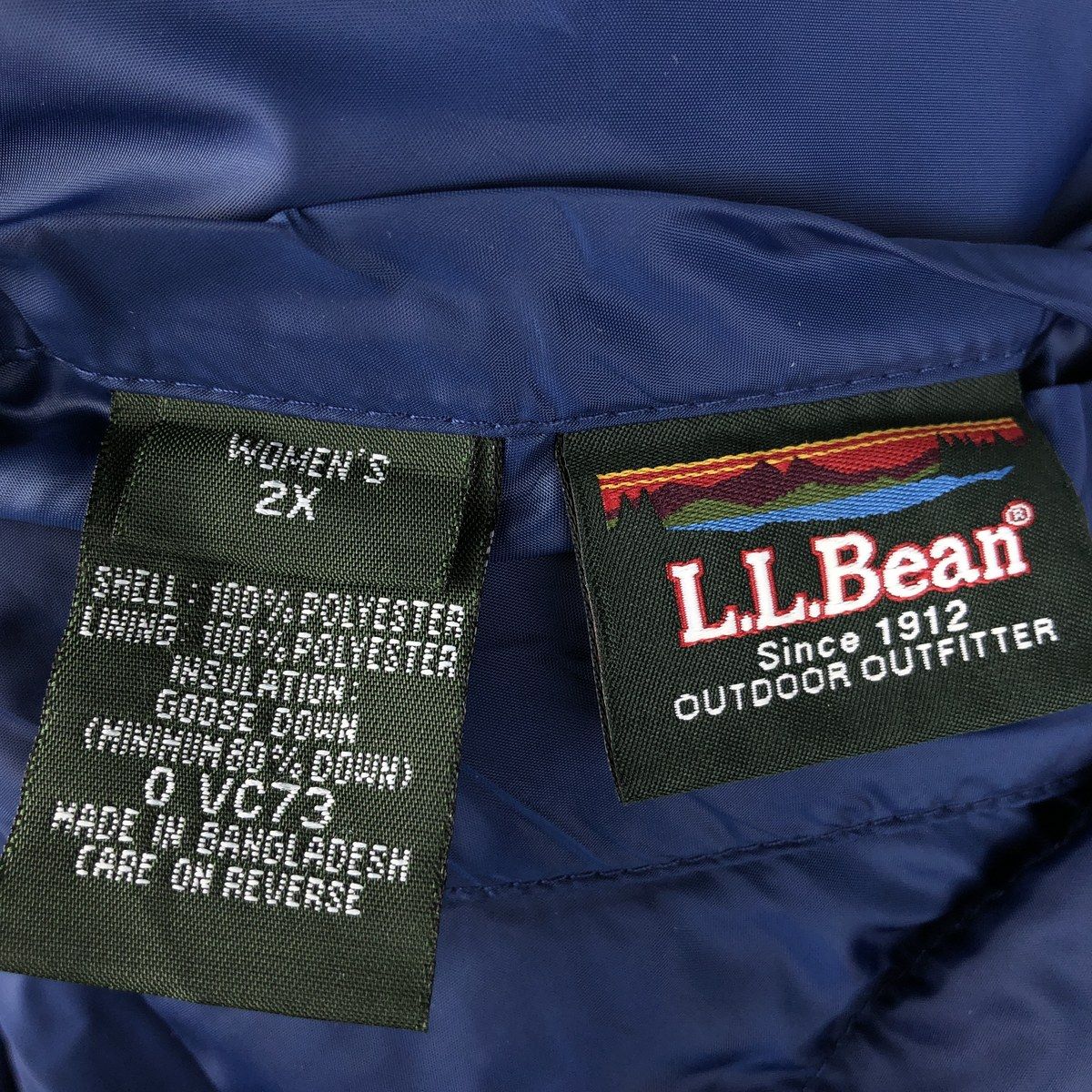 00年代　エルエルビーン　リバーシブル　ダウン　ベスト　古着　L 古着 90～00年代 エルエルビーン L.L.Bean リバーシブル リップス