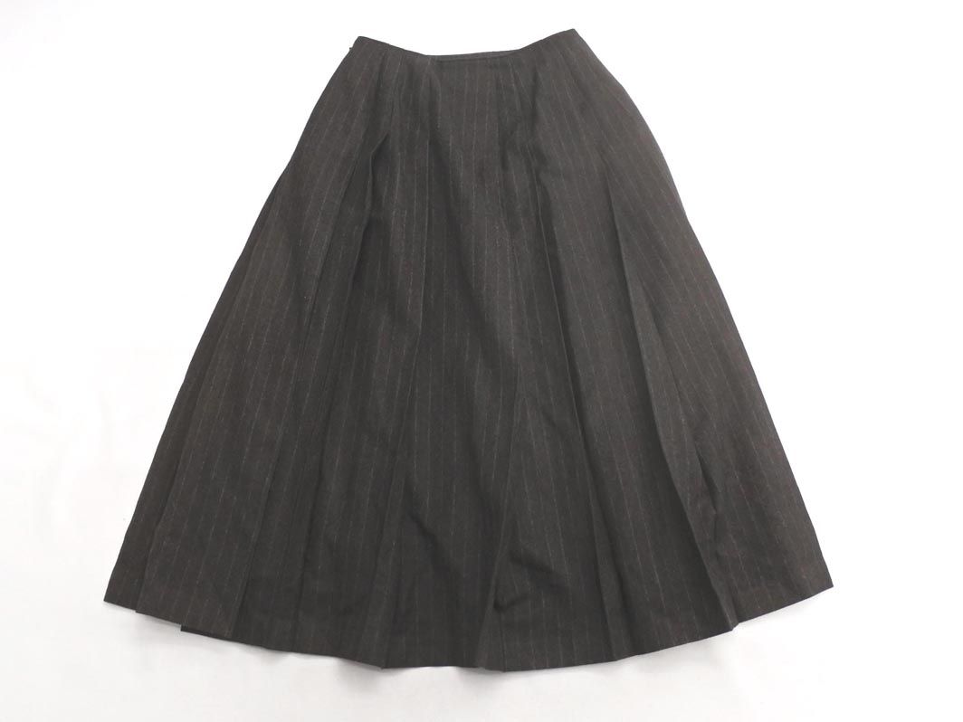 ヨシエイナバ 高級ウール スカートスーツ/9号 ニッセン（nissen） スーツ レディース セット スカート 大きいサイズ