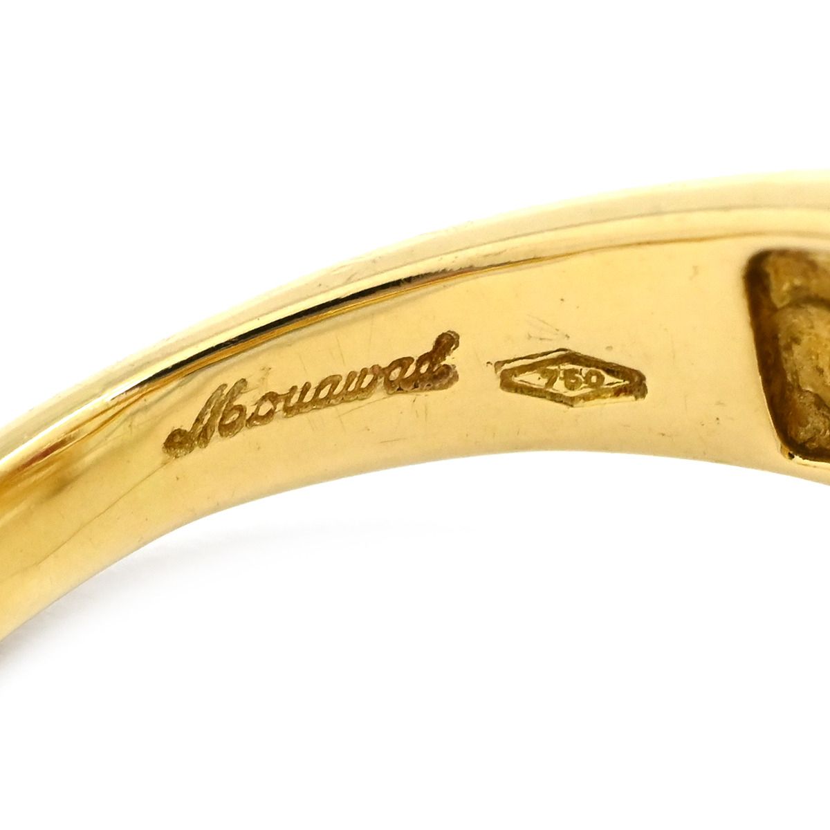 mouawad モワード リング 指輪 ルビー ダイヤモンド イエローゴールドX 
