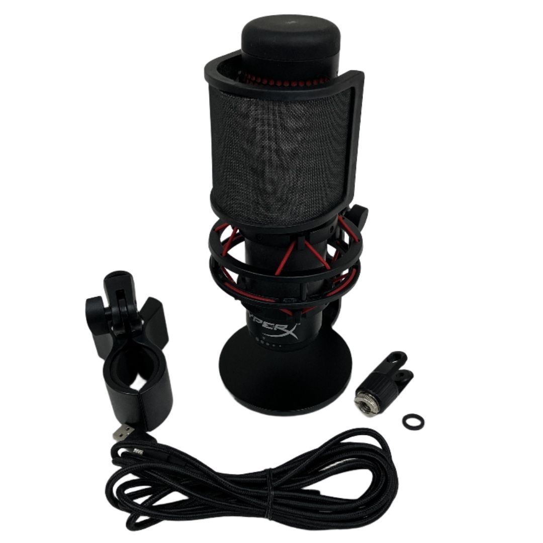 HyperX QuadCast HX-MICQC-BK コンデンサーマイク 音響機材 中古