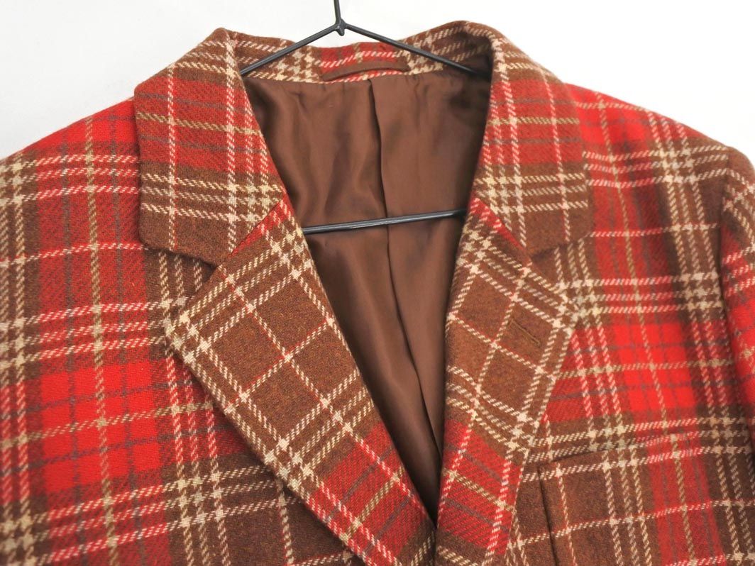 J.PRESS ジェイプレス ウール100% チェック テーラード ジャケット