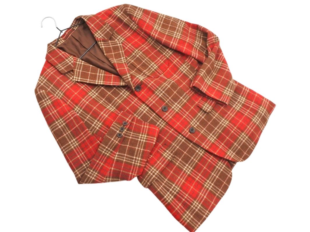 J.PRESS ジェイプレス ウール100% チェック テーラード ジャケット