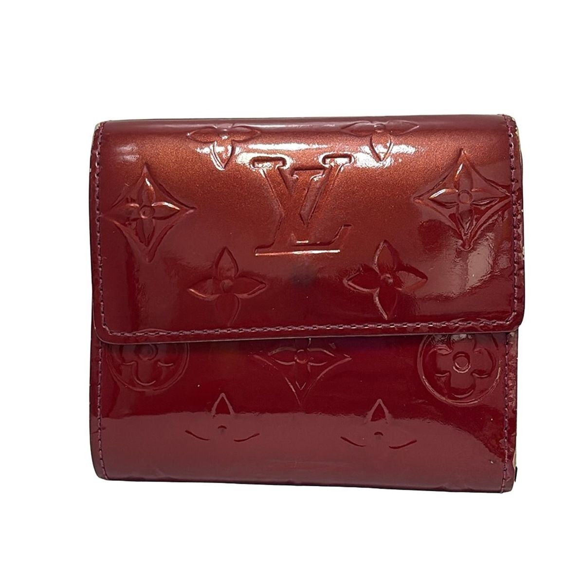 LOUIS VUITTON モノグラムヴェルニ ポシェットポルトモネクレディ LOUIS VUITTON（ルイ・ヴィトン） 長財布 破格本物 ヴェルニ