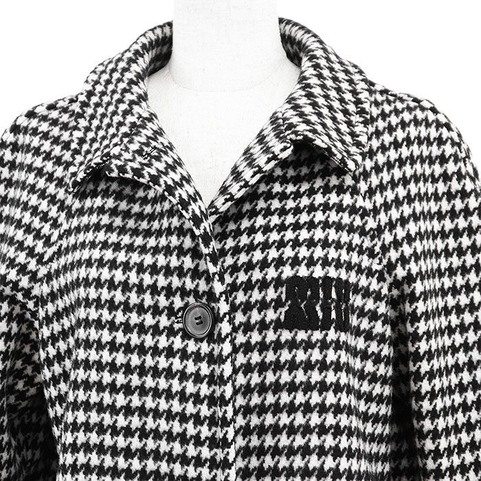 ミュウミュウ シングルジャケット ツイード 千鳥格子 ハウンドトゥース