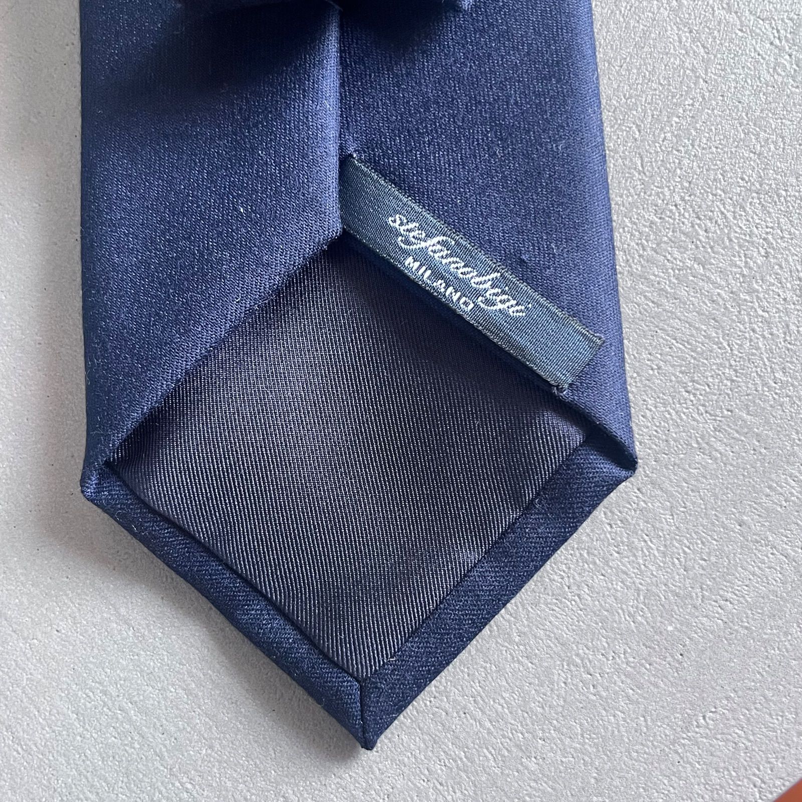 Stefanobigi/ステファノビジ ネクタイ ARNO / W406/Col1 ネイビー無地