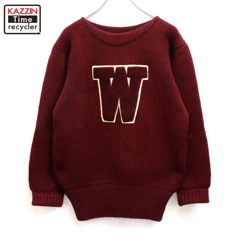 50s vintage レタード ニットセーター メンズ Mサイズ相当 - メルカリ