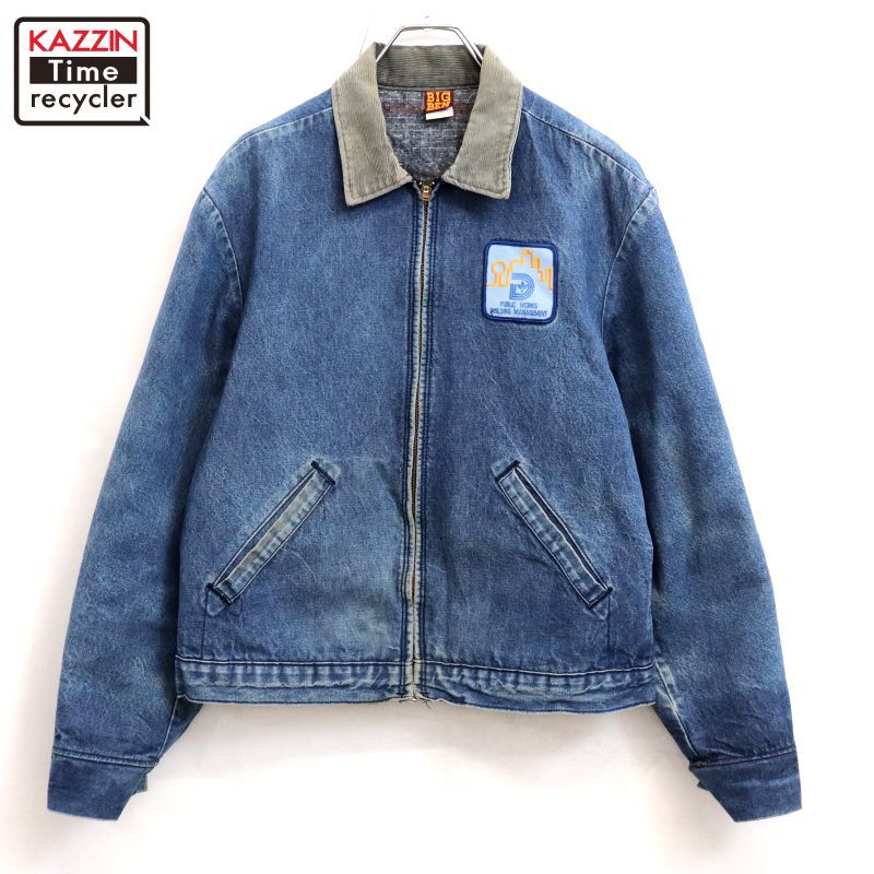 70s USA製 vintage BIGBEN 裏地ブランケット フルジップ デニム