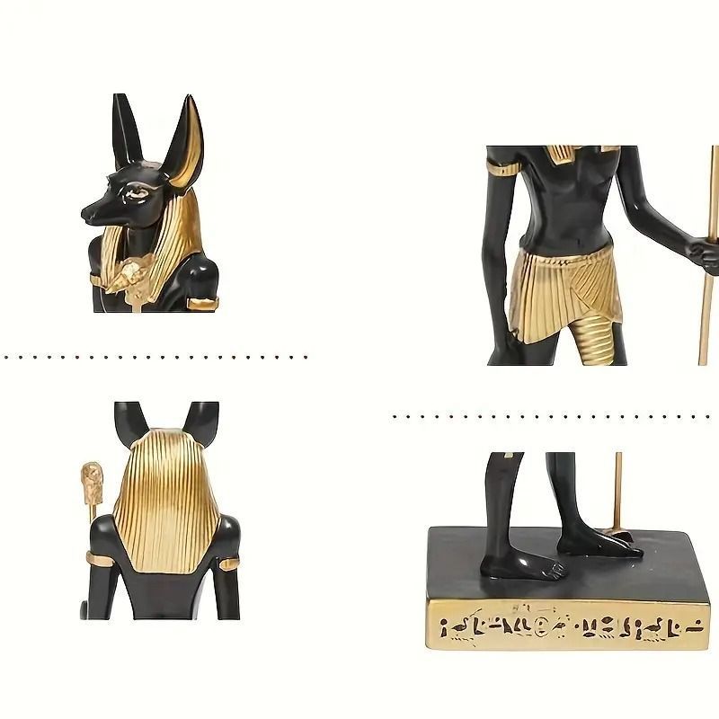 アヌビス像 古代エジプト風 樹脂製 置物 置物 オブジェ インテリア雑貨 小物 樹脂製 エジプトモチーフ 古代