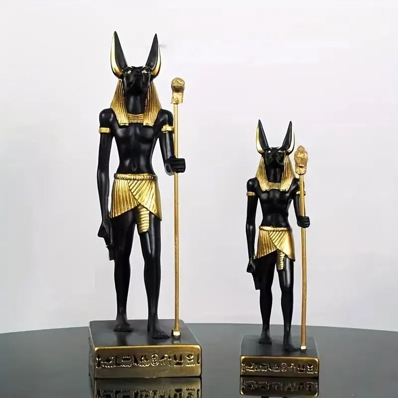 新Cエジプト死神 置物 インテリア 置物 リビング デコレ﹊l エジプトの死神アヌビス記念コインアートコレクションの装飾品 : STK