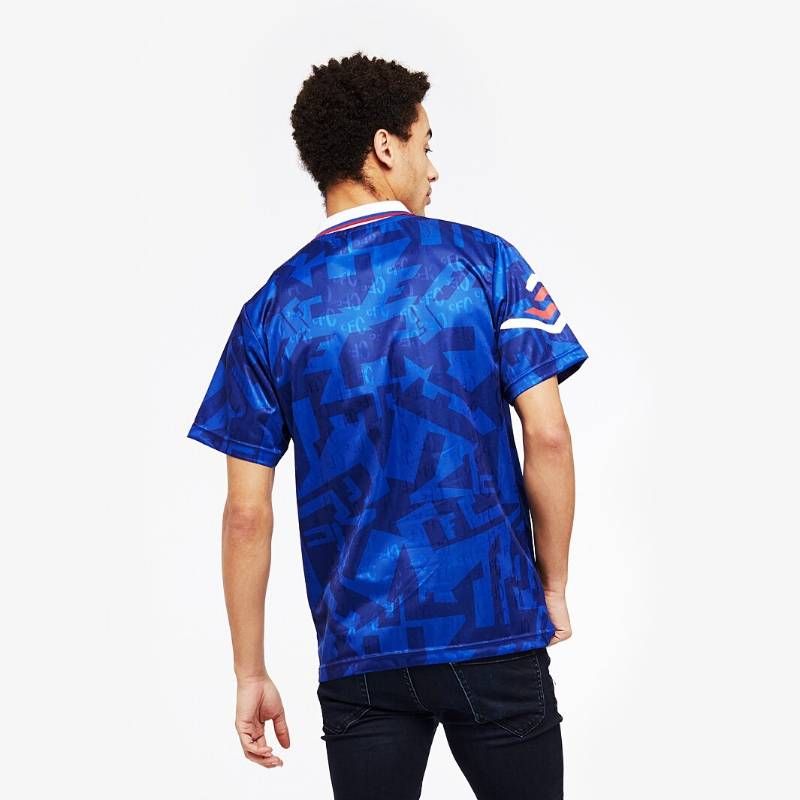 送料無料・匿名配送】サッカー チェルシー 1992 復刻 ホーム シャツ 青