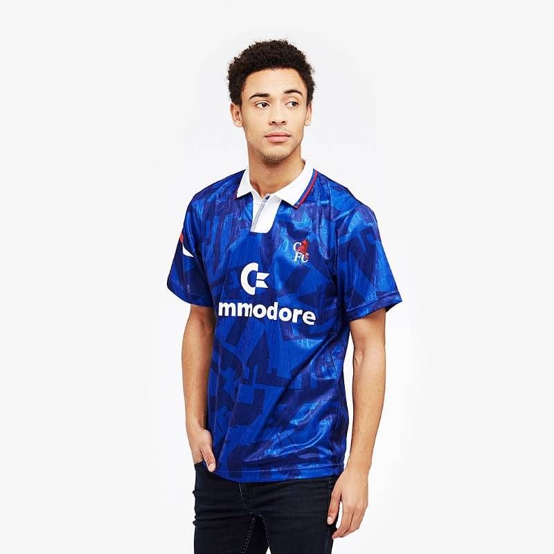 送料無料・匿名配送】サッカー チェルシー 1992 復刻 ホーム シャツ 青