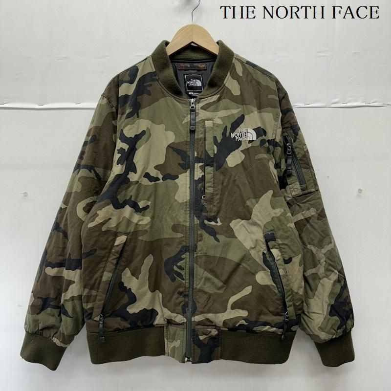 ザノースフェイス Q THREE JACKET MA-1 中綿 ジャケット カモフラ