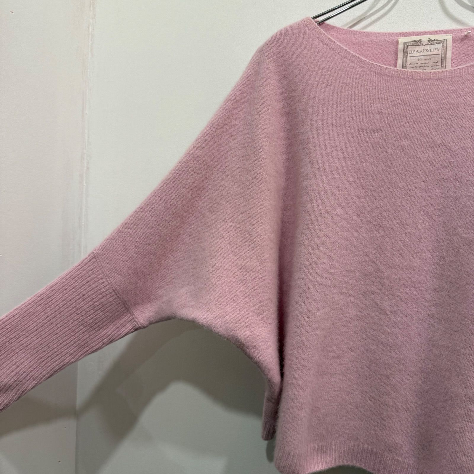 BEARDSLEY FOX ウールドルマンニット セーター プルオーバー ピンク