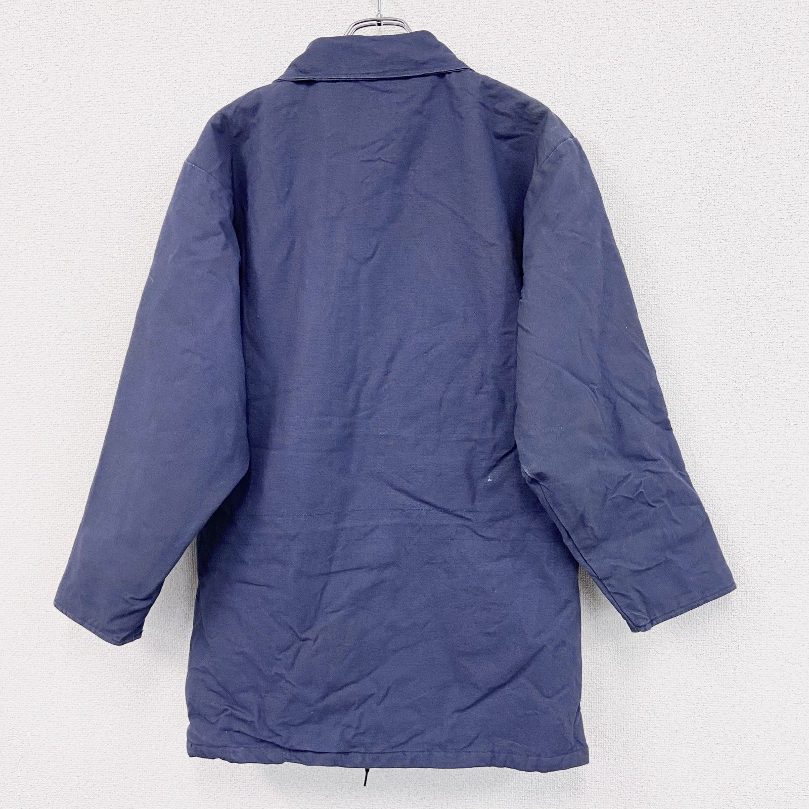 BIG BILL80s90s前半カナダ製ロングワークコートネイビー古着2XL相当 古着 used 80s～ BIGBILL ビッグビル ロングワークコート 裏ボア