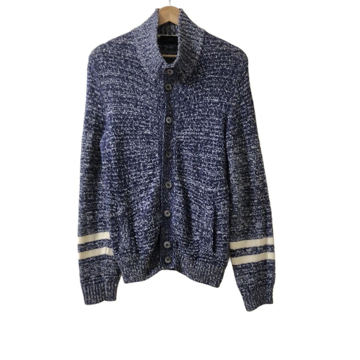 ZANONE(ザノーネ) カーディガン サイズ44 L メンズ - ネイビー