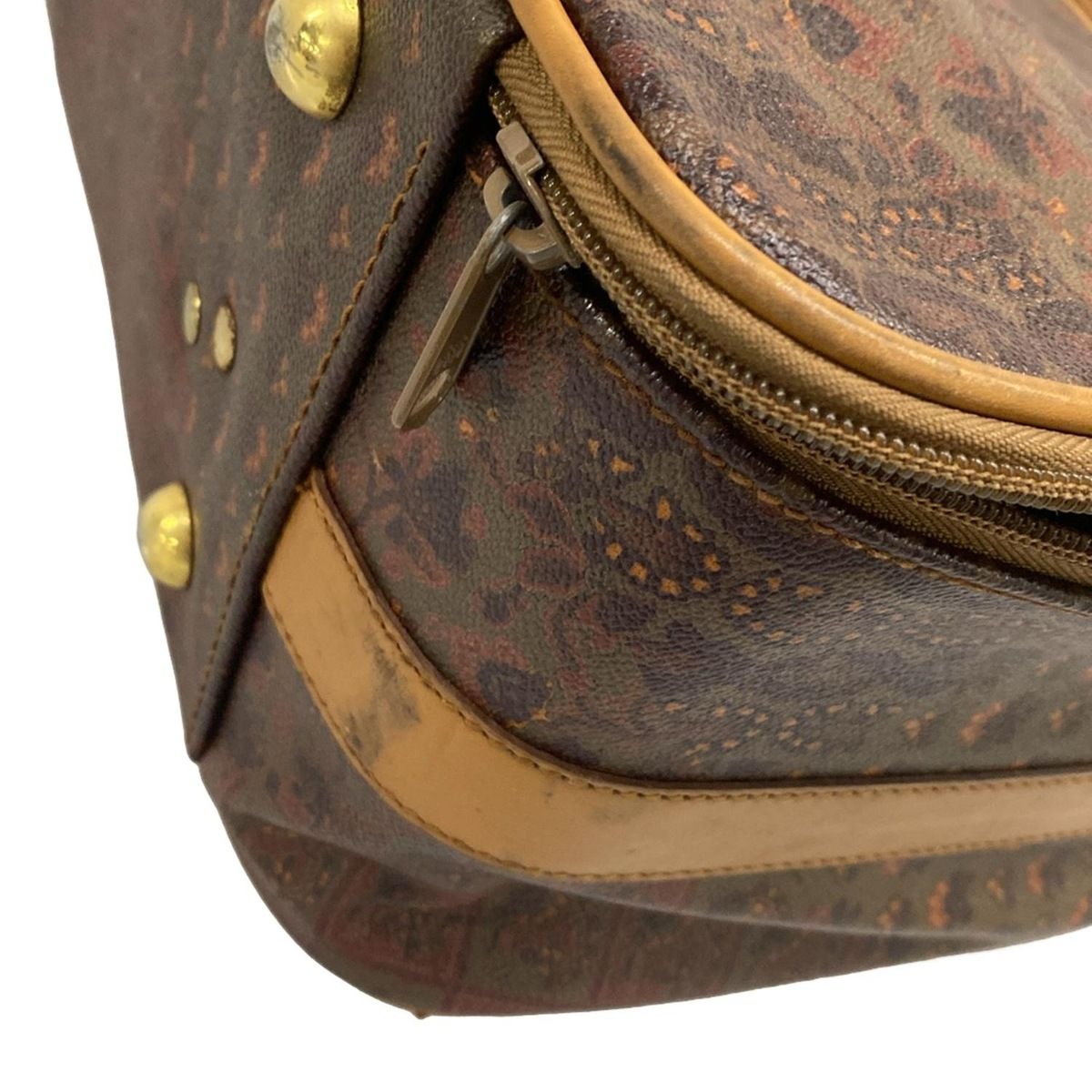 ESCADA(エスカーダ) ボストンバッグ - ダークブラウン×ボルドー×マルチ