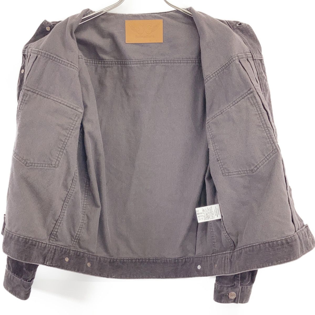 subculture CORDUROY S07XX JACKET（sv925） SC Subculture エスシー サブカルチャー 25SS SCJK-S2503 ﾌﾞﾗｳﾝ ﾎﾞｰﾙ