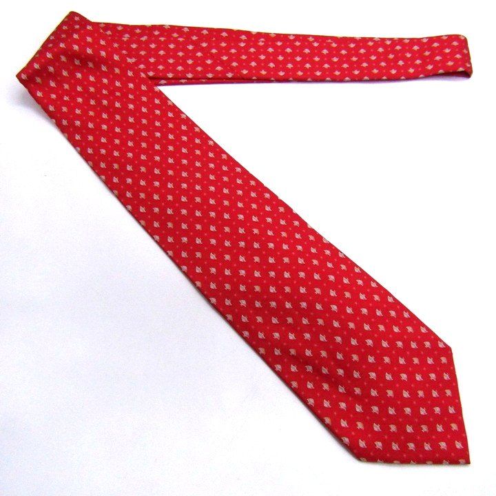 サルヴァトーレフェラガモ ブランド ネクタイ ドット柄 魚柄 シルク