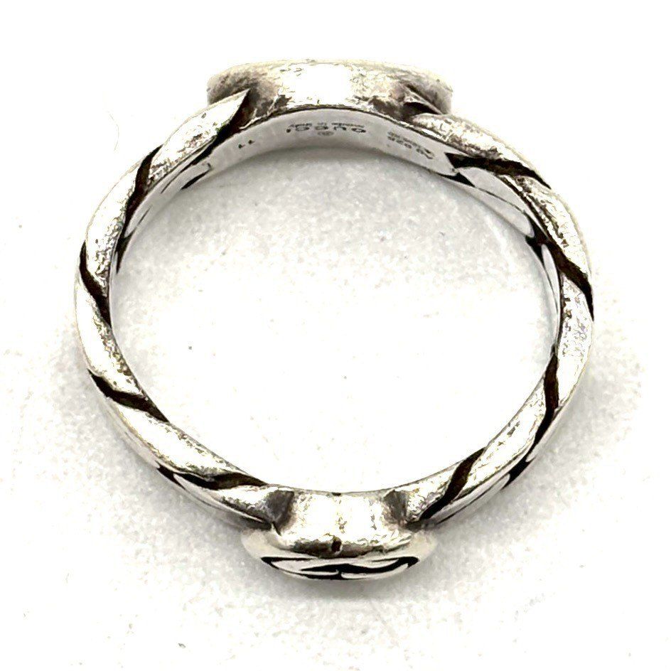 手元に残る存在感】 GUCCI 指輪 リング 喜平 インターロッキングG