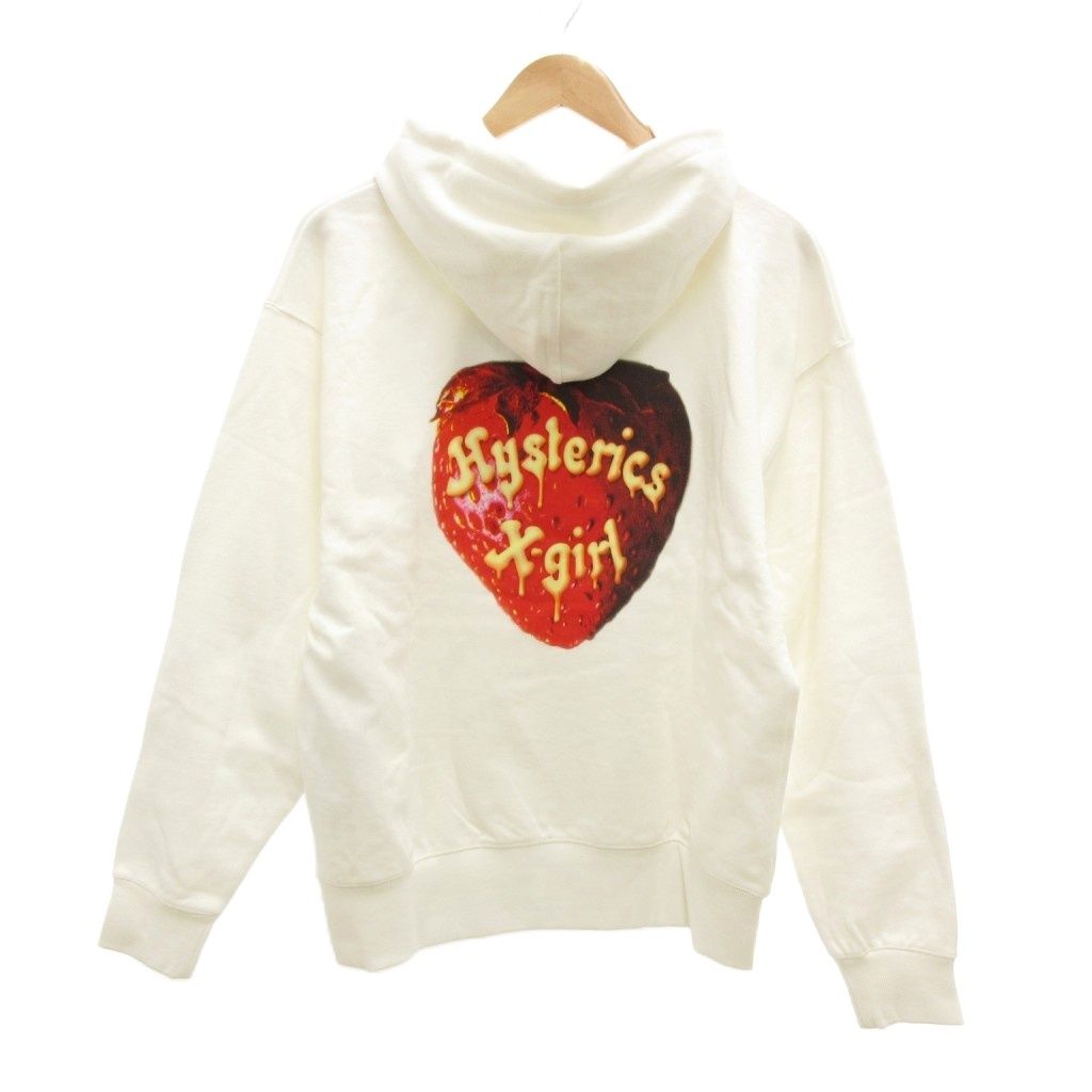 Hysterics Xgirl スカル ストロベリー パーカー エックスガール x-girl × HYSTERIC GLAMOUR タグ付き 24AW SCULL AND