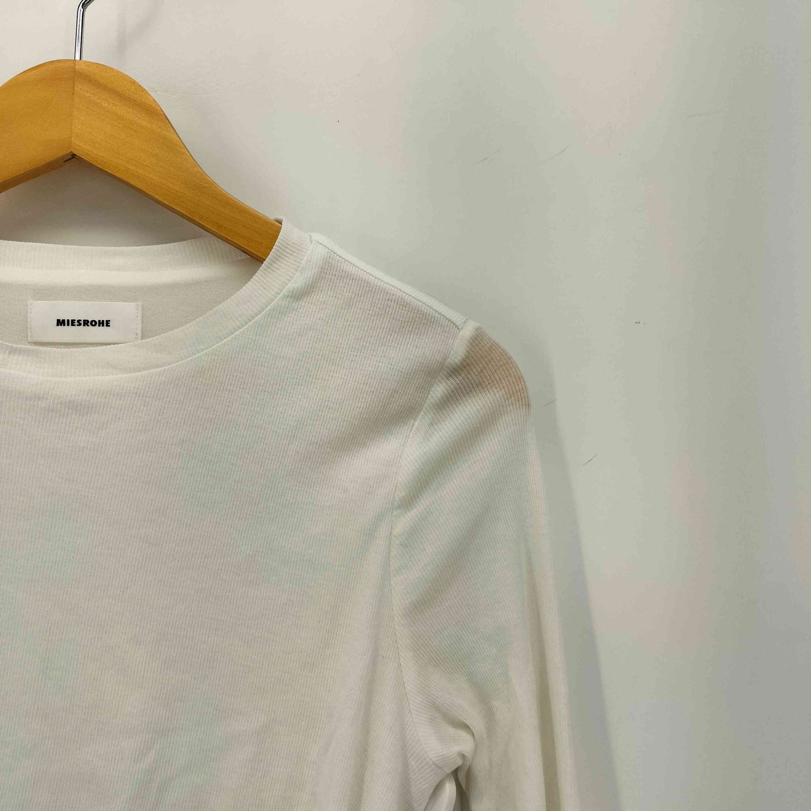 ミースロエ MIESROHE 25SS ツイスト長袖トップス クロップド