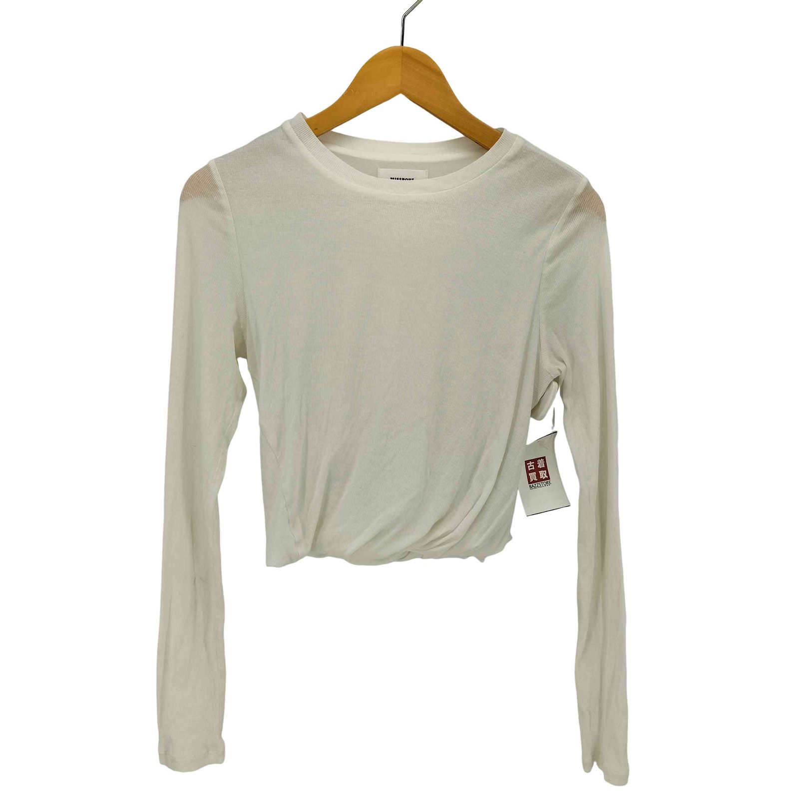 ミースロエ MIESROHE 25SS ツイスト長袖トップス クロップド