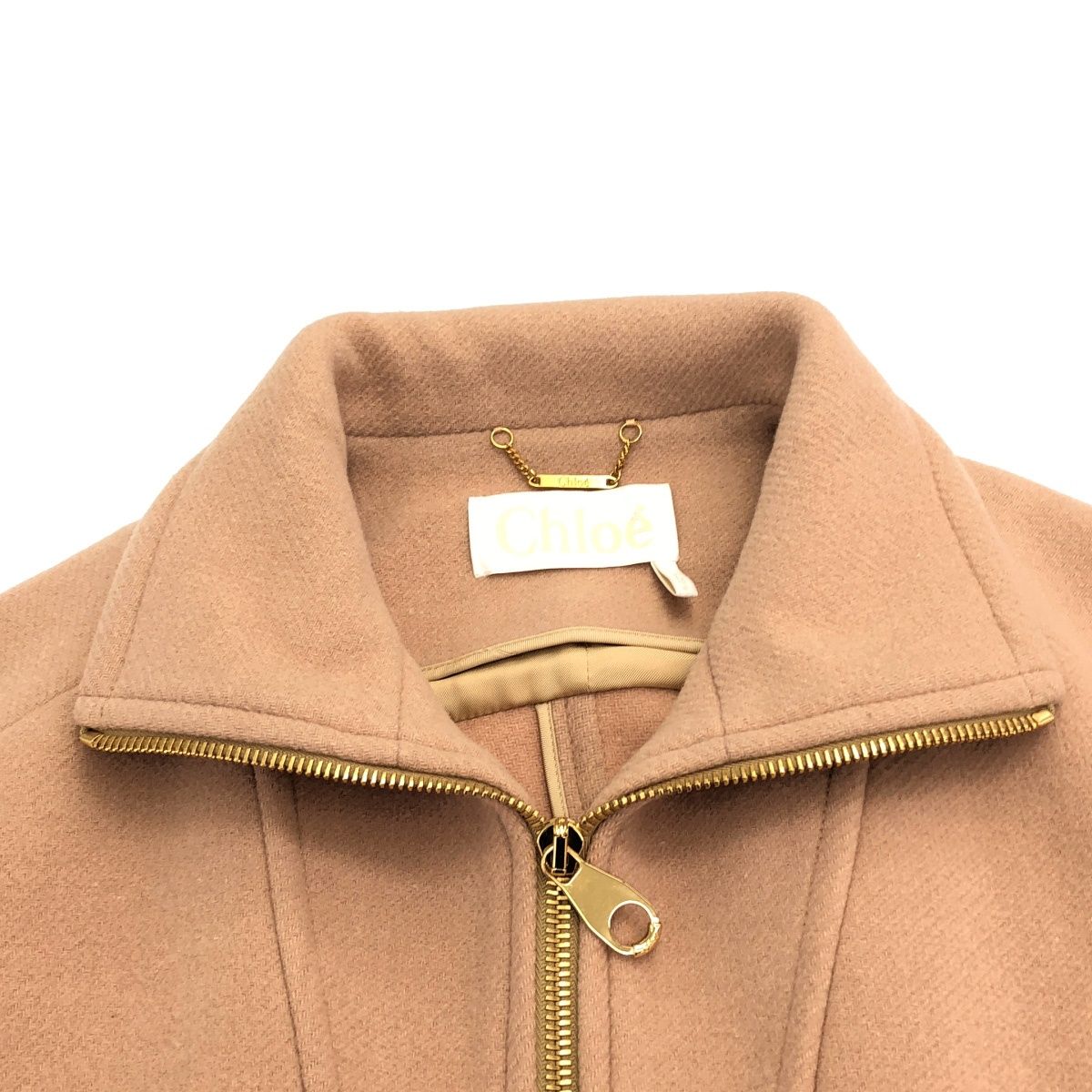 Chloe クロエ スタンドカラーオーバーショートコート