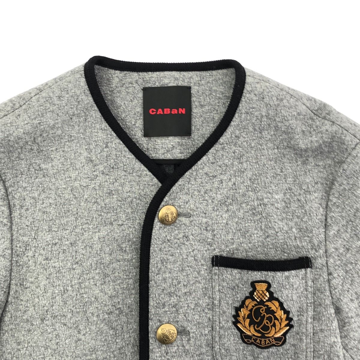 CABaN キャバン 24AW ウールコットンダブルフェイス カラーレス 