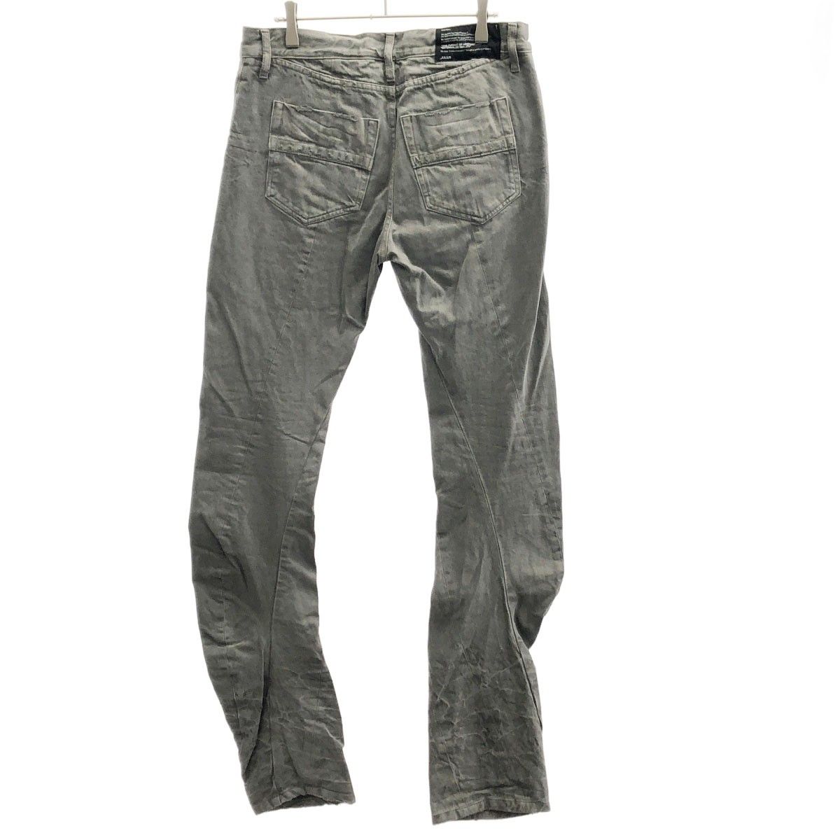 名作 JULIUS ユリウス ベンディング パンツ デニム JULIUS ユリウス 2009SS ペンティングデニムパンツ チャコール 1