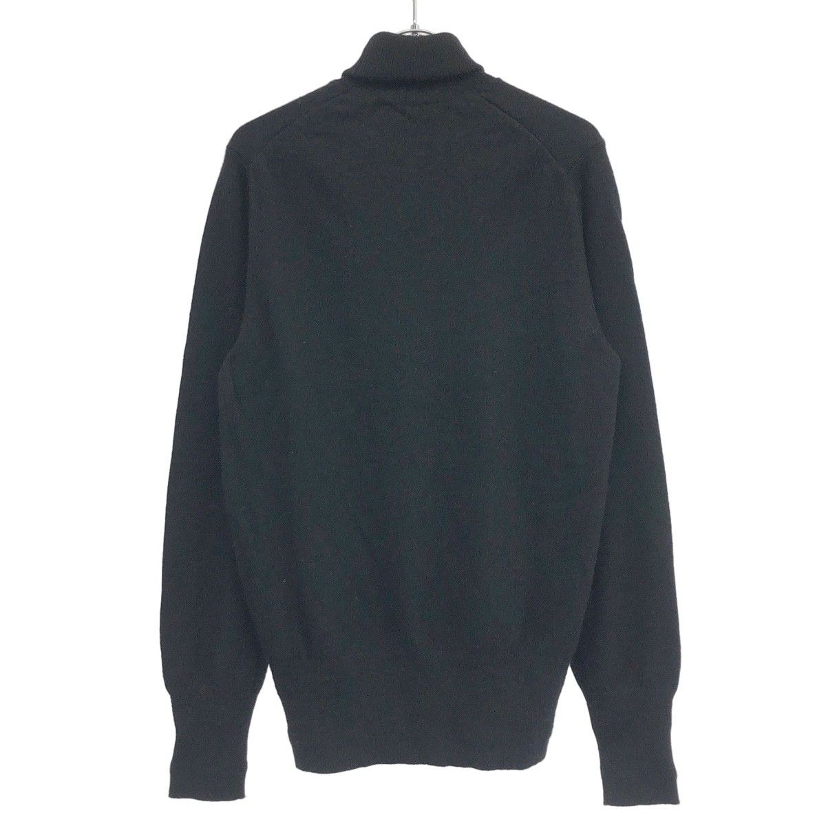 美品HYKE ハイク タートルネックニット ハイネック ブラック ウール100% C/S TURTLE NECK TEE コットンシルクタートルネックT HYKE（ハイク