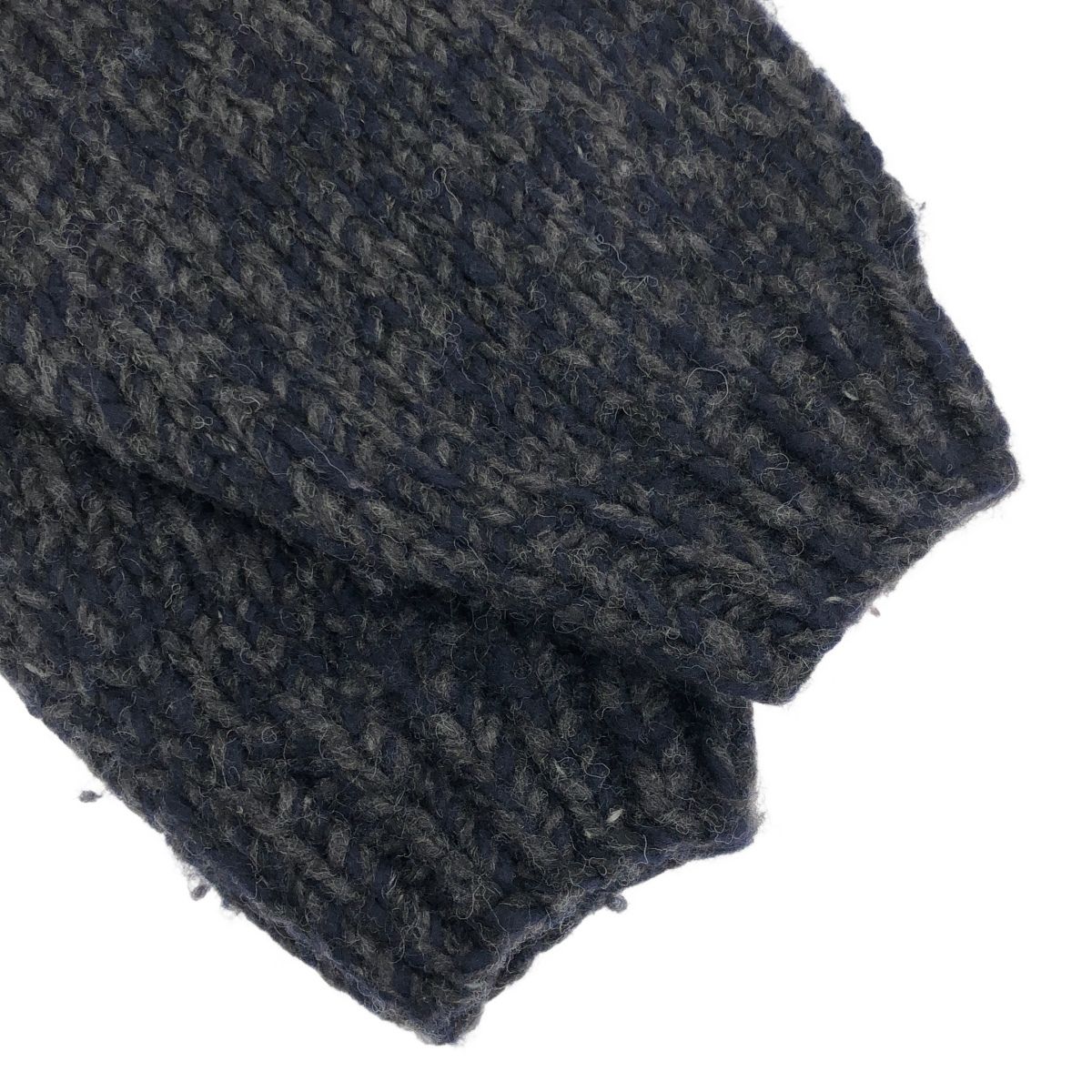 THE SHISHIKUI シシクイ MIX / NAVY×GRAY クロップドニット