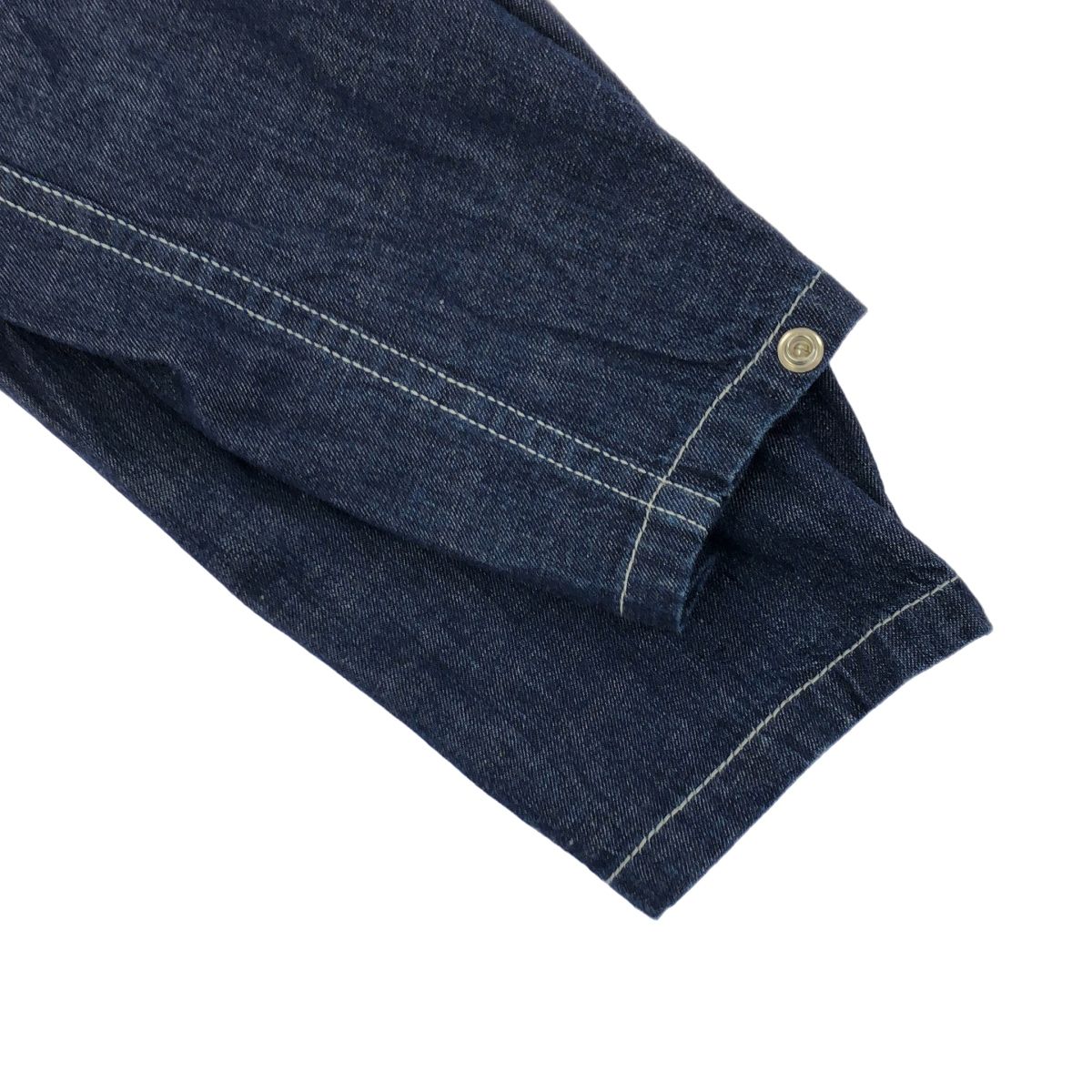 SASSAFRAS ササフラス デニムカバーオールジャケット インディゴ S