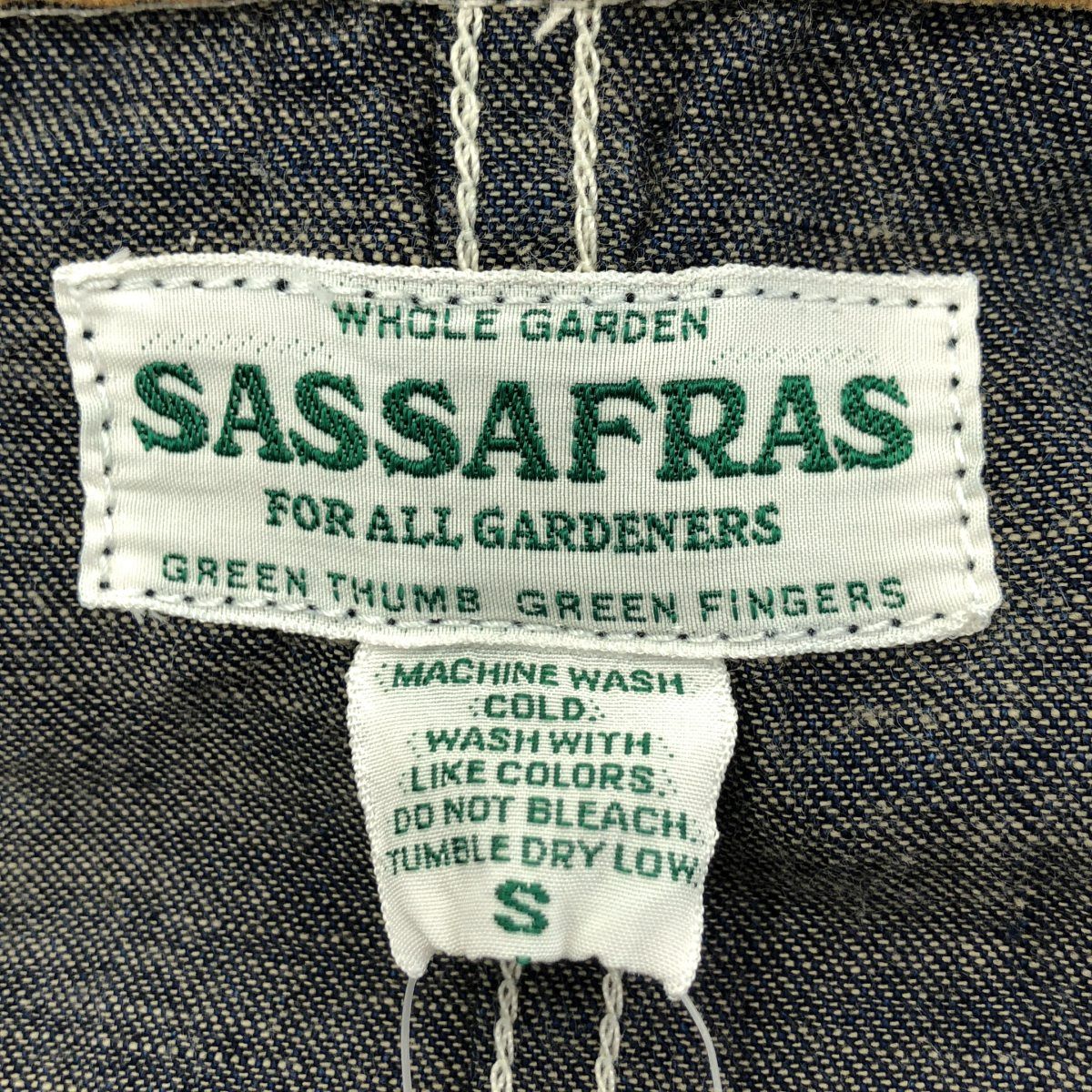 SASSAFRAS ササフラス デニムカバーオールジャケット インディゴ S