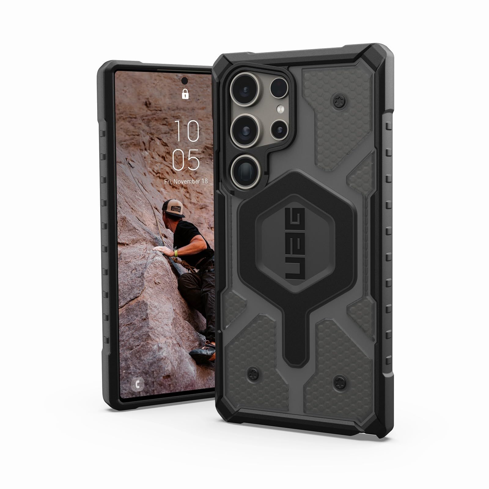 新品 URBAN ARMOR GEAR Galaxy S24Ultra 対応 マグネット式 ワイヤレス充電 対応 PATHFINDER CLEAR アッシュ 【日本正規代理店品】 UAG-GLXS24U-MS-AS