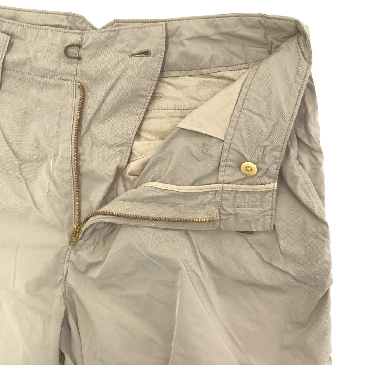きいち　kolor BEACON パッカリング　パンツ　ベージュ 中古・古着通販】kolor/BEACON (カラービーコン) パッカリングパンツ
