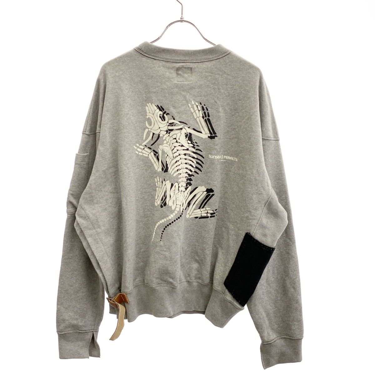 SUNSEA サンシー 24SS PERALTA SWEAT SHIRTS スウェットトレーナー SUNSEA2906 グレー 2 SUNSEA サンシー 24SS PERALTA SWEAT SHIRTS スウェットトレーナー