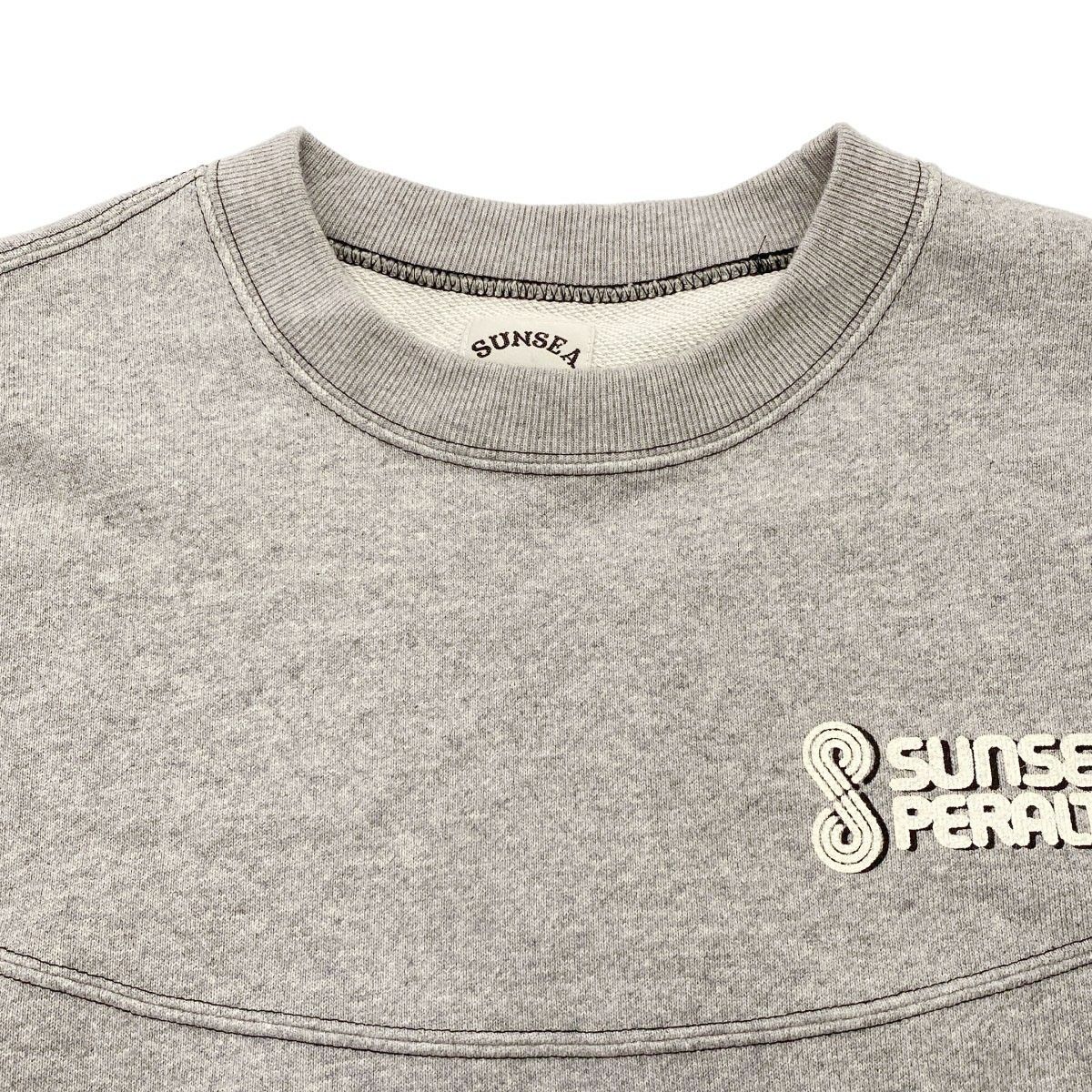 SUNSEA サンシー 24SS PERALTA SWEAT SHIRTS スウェットトレーナー SUNSEA2906 グレー 2 SUNSEA サンシー 24SS PERALTA SWEAT SHIRTS スウェットトレーナー