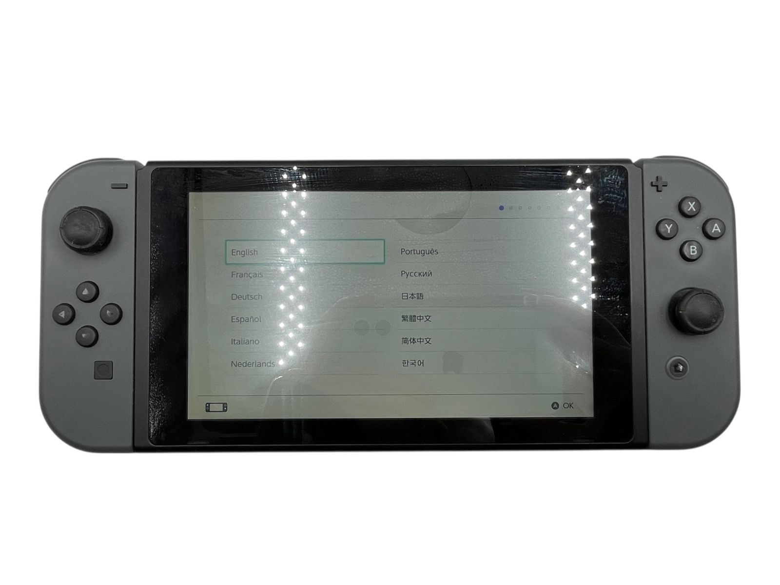 □Nintendo Switch 本体 HAC-001 グレー 初期型 ドック Joy-Con左右