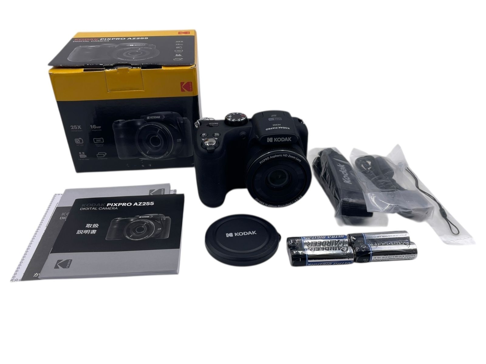 □Kodak PIXPRO AZ255 デジタルカメラ 25倍ズーム 単三電池対応