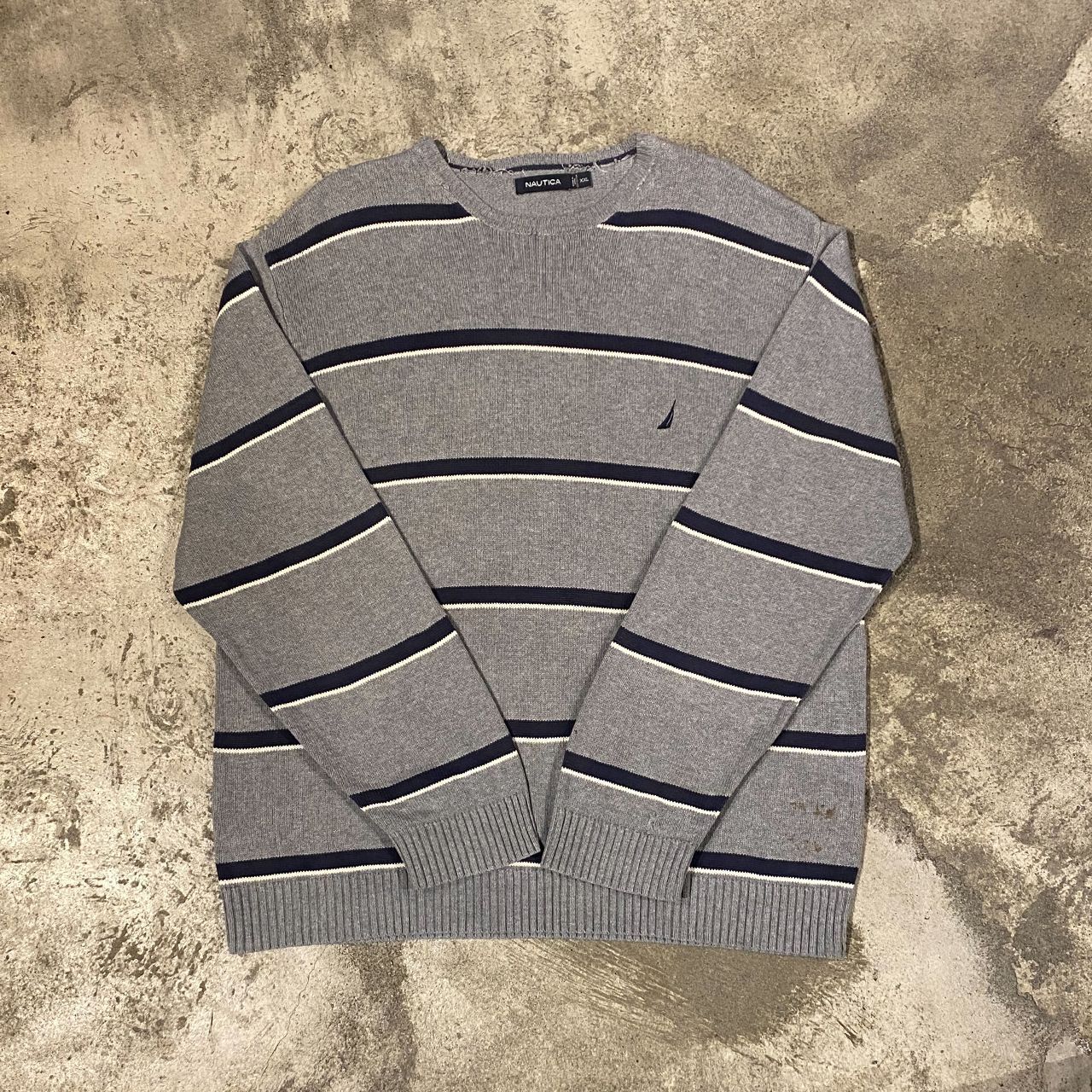 00s NAUTICA L/S BORDER KNIT ノーティカ 長袖 ボーダー ニット メンズ 