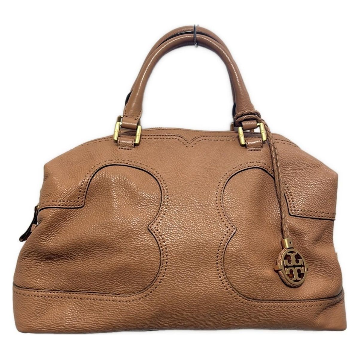 TORY BURCH(トリーバーチ) ハンドバッグ - ライトブラウン レザー  