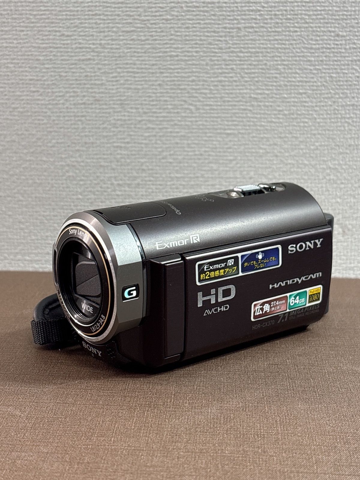 【美品】中古　SONY ハンディカム　 HDR-CX370V ボルドー 美品】中古 SONY ハンディカム HDR-CX370V ボルドー - メルカリ
